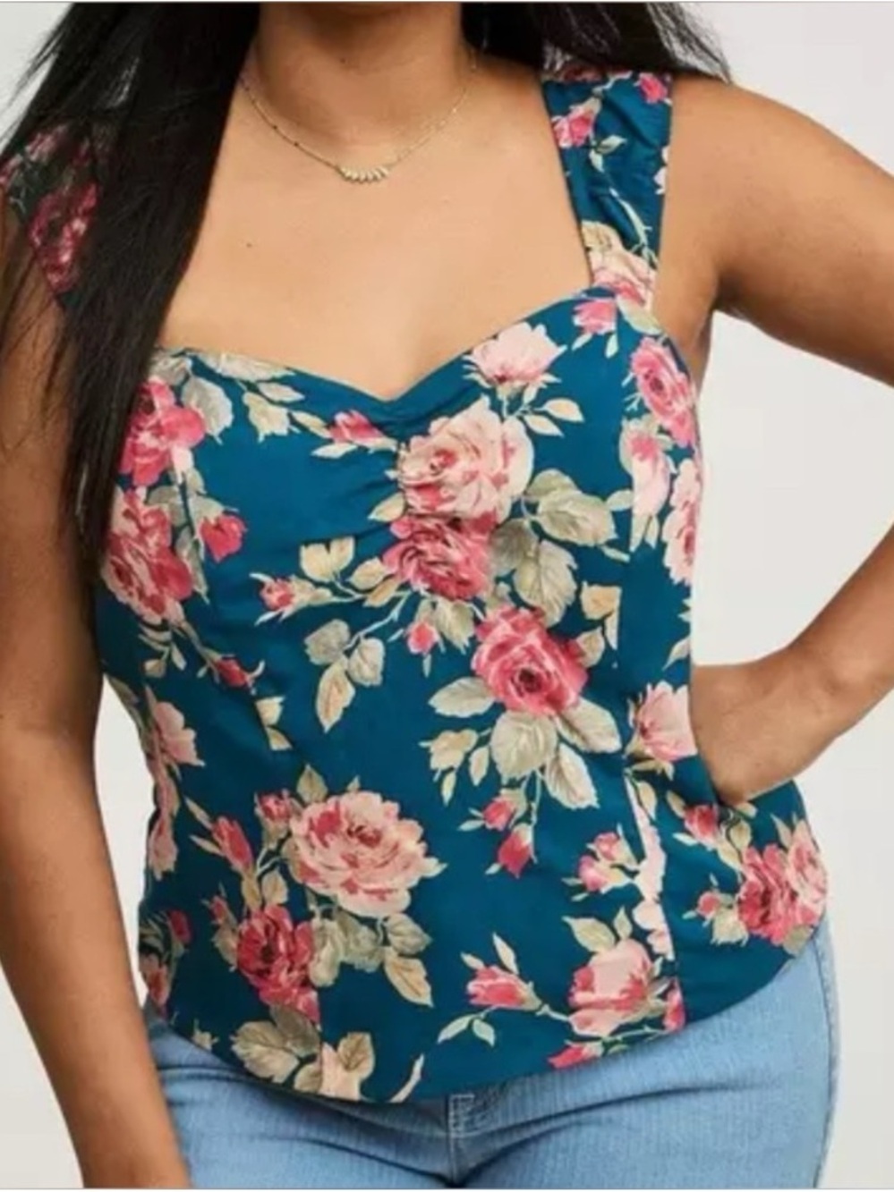 Torrid Challis Smocked Top Size 4X